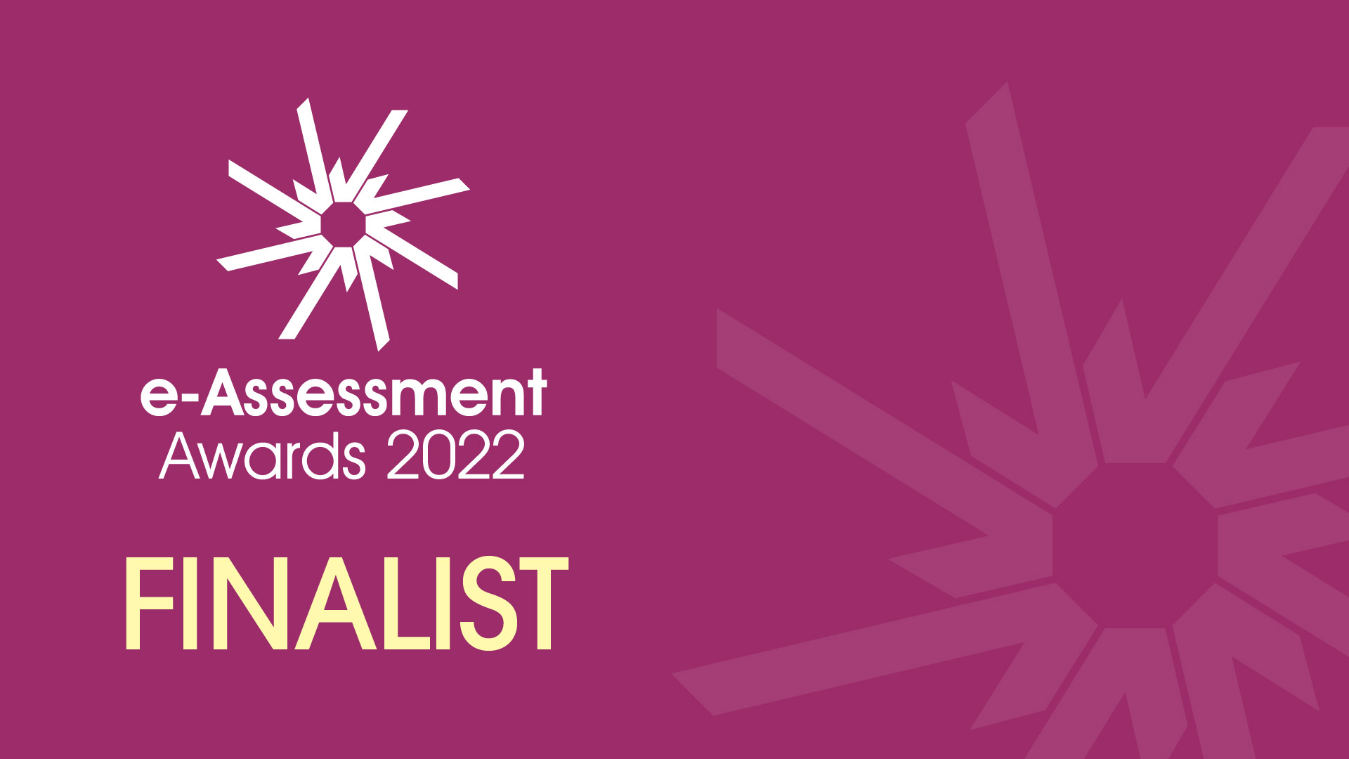e-Assessment Awards 2022 Finalist